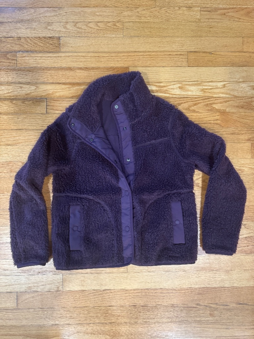 L. L. Bean Sherpa Fleece Jacket in Purple - Women's Small